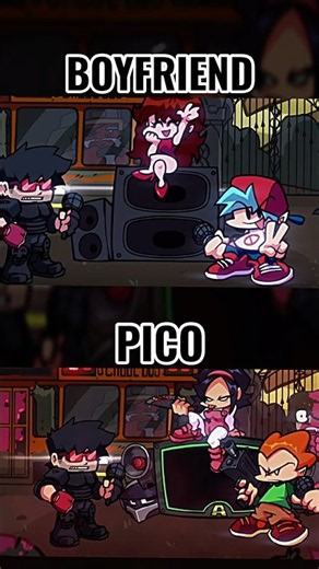 FNF NIGHTMARE FUNKIN BOYFRIEND VS PICO #fnf #fnfmod #pico #cutscene