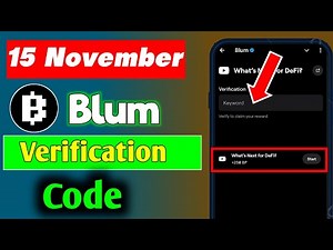 What's Next for DeFi? Blum Video Code | Blum Today Verification Keyword What's Next for DeFi?