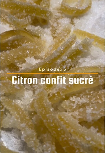 Recette de confit de citron sucré