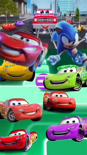 Tiles Hope McQueen Bus 🆚Cocomelon🆚Crazy Frog 🆚 McQueen Easter Coffindance #tileshopeshorts