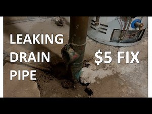Fix Leaking Drain Pipe for $5.00