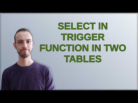 Dba: SELECT in trigger function in two tables