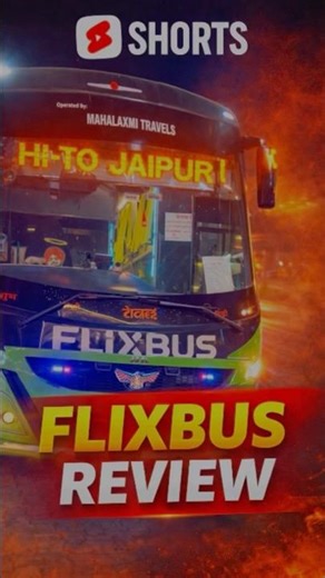 FlixBus Bus Review | Budget Bus Travel India|Delhi to ujjain| #flixbus #travelvlog #sleeperbus