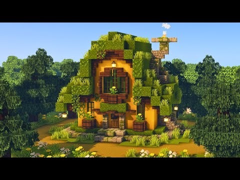 Rustic Moss Cottage 🌿 Minecraft Tutorial Mizuno’s 16 Craft Build