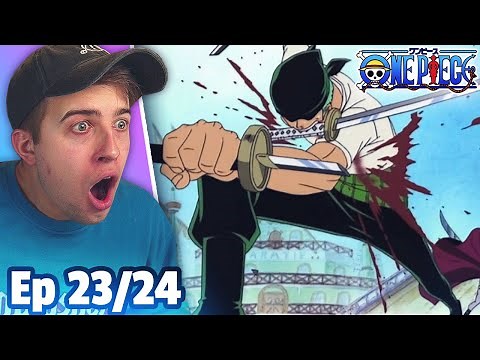 ZORO VS HAWKEYE! One Piece Episode 23 & 24 REACTION + REVIEW