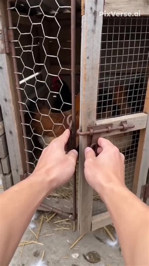 Guga is hanging out near the cozy backyard chicken coop, tease it for actually climbing inside and sitting on the straw nest trying to hatch eggs like a hen! 🐔🥚🐧🤣#Gugugaga #cute #funny #dreams