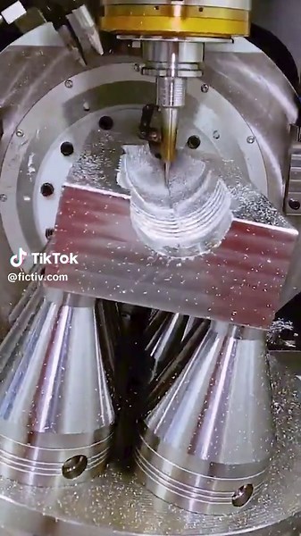5-Axis Machining a Bottle Mold CAM programmed in hyperMILL using Aura-Tools on a Röders RXP 601 DSH machine. Video Credit: hyperMILL #cncmachine #cncmachining #cncmachinist #machinist #machining #instamachinist #cncmilling #fabshop #engineering #machinetool #5axis #cnc #cncmill #cuttingtools #lathe #fabshop #steelwork #fabrication #metalworking #metalwork #machineshop #mechanicalengineering #cncprogramming #cncmachines