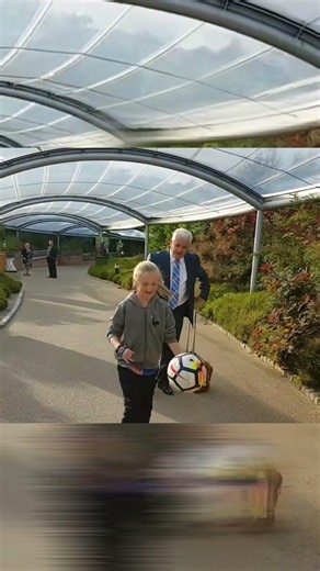 Kevin Keegan commentates as an 11-year-old girl does 20 kick-ups- Filmed at Eden Project in Cornwall