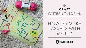6.5K views · 59 reactions | #LetsStitchTogether It's Making it with my Mini Monday! Watch as Molly shows us how to make tassels in this fun step-by-step tutorial. Tassels are easy to make for all ages and can be used to create garlands, jewelry, and key chains, or decorate everything from bike handlebars to shoelaces! This Molly Rules production is made for kids by kids! Use your stash or grab your fave yarn to start wrapping: https://bit.ly/2UMRCHT | Yarnspirations | Facebook