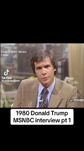 Donald Trump on MSNBC, 1980.