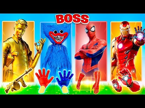 RANDOM SKIN CHALLENGE DEI BOSS MITICI SU FORTNITE!!