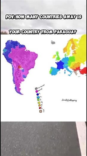 POV: How Many Countries Away Is Your Country from Paraguay? 🌍