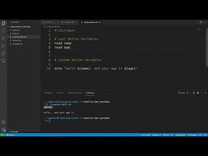 Shell Script tutorials - 11 - Take Input From User in Shell Script - Read Data From User (In Hindi)