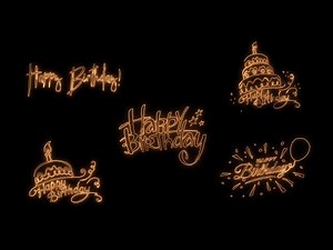 Happy Birthday greetings text , Happy Birthday text animation | Happy Birthday text effect