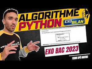 [TERM SPÉ MATHS] ALGO PYTHON 😺 BAC 2023 🎯 CORRECTION DÉTAILLÉE