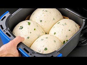 I Make Butter Bread Every Day in the Air Fryer! No Kneading! Easy bread