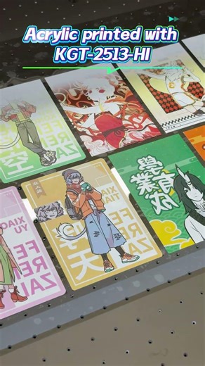 Acrylic printed with KGT-2513-HI #uvprinter