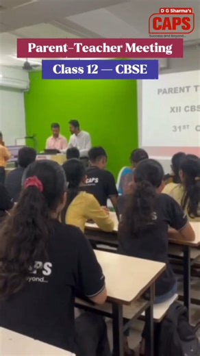 D. G. Sharma's CAPS on Instagram: "CAPS Learning conducted a detailed PTM for Class 12 CBSE students—covering test results, attendance, subject-wise progress, and personalized board-exam strategies. One-to-one conversations that truly matter. . . #CAPS #DGSCAPS #CAPSLearning #PTM #ParentTeacherMeeting #Class12CBSE #BoardExamPreparation #CBSEBoards2025 #StudentProgress #EducationInstitute #CoachingInstitute #StudentSuccess #AcademicGrowth #CAIntermediate #FutureCA #CharteredAccountant #HardWorkPa