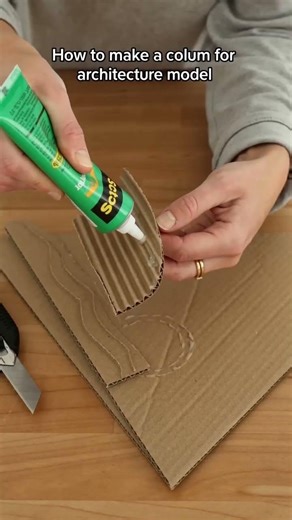 Try this cardboard model column hack?