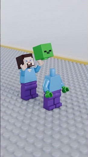 LEGO Steve Building Zombie 🧟‍