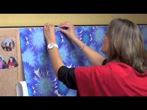 Installing Easy Stick cubicle wallpaper from Dream Cubicle