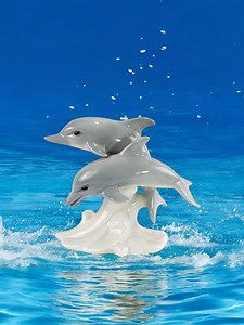 Vintage Otagiri Ceramic Figurine Dolphin Pair - Etsy Canada