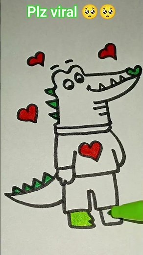 How to draw an alligator 🐊🐊🐊🐊 drawing pencil #love #animalsketching #instadraw #drawingtimelapse