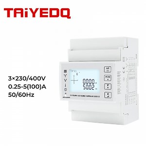 [Hot Item] 100A Modbus 4 Cable Tac4300 Instalación de Riel Trifásico Serie Medidor de Potencia Multifuncional Sdm