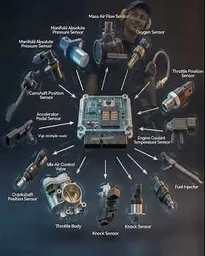 How Your Car's Brain Controls Performance :ECU Demystified #autoelectrical #ecu #actuator #sensor