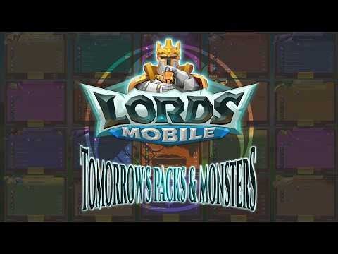 May 29, 2026 Lords Mobile Tomorrow's Packs & Monsters