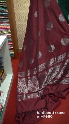 14K views · 111 reactions | Handloom silk sarees# rate #1490/- | Marian Boutique | Facebook