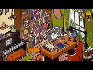 ASMR | Library Room 📚✨ | Relaxing Sounds in a Warm Reading Nook | Isometric Art Ambience