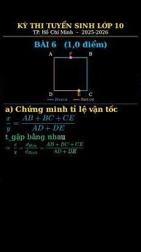 Solving the 2025 Ho Chi Minh City Grade 10 Entrance Exam - Part 6 - Extremely Interesting Motion ...