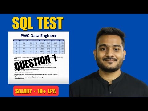 PwC SQL Test Question | Real-World Interview Question (Query 1)