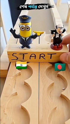 Bangladesh vs India! ~ mini wood toy- woodworking art skill/wood hand