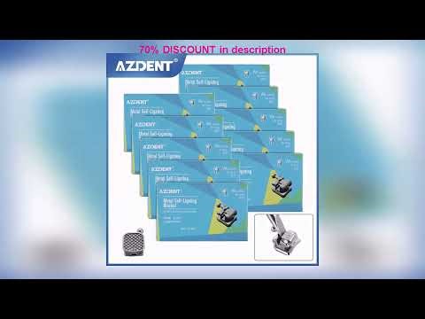 A must-have product! AZDENT 10 Packs Dental Orthodontic Brackets Passive Self Ligating Braces MBT/