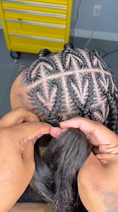 Knotless heart braids 😍 | Braids by Antoinette