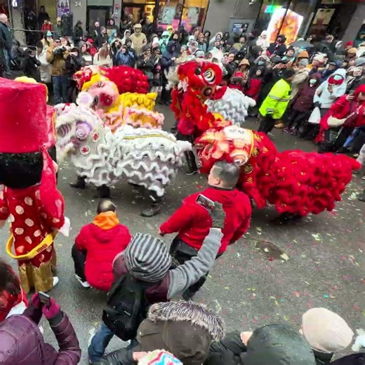Chinese Lunar New Year Lion Dance Dancing 2026 Boston múa lân 舞獅 舞狮 tarian singa barongsai