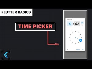 Flutter Tutorial - Time Picker in Flutter