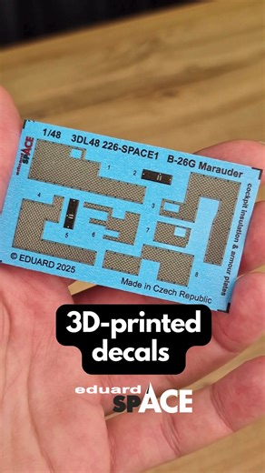 15K views · 399 reactions | 3D printed decals for B-26 Marauder 1/48 (ICM) | Eduard Model Accessories | Facebook