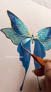 59K views · 568 reactions | butterfly painting 曆✨ so shiny  amazing artwork by @littleheartcreates #notebooktherapy - Shop our 160GSM bujos, tracker stamps, brush pens, metallic paints, mildliners, microns, stickers and more on our store: link in bio @notebook_therapy or visit www.notebooktherapy.com ✨ #watercolour #fineartdrawing #painting #butterflydrawing #artideas #artreels | Notebook Therapy | Facebook
