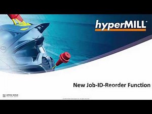 hyperMILL 2019.1 - Job ID Reorder Function