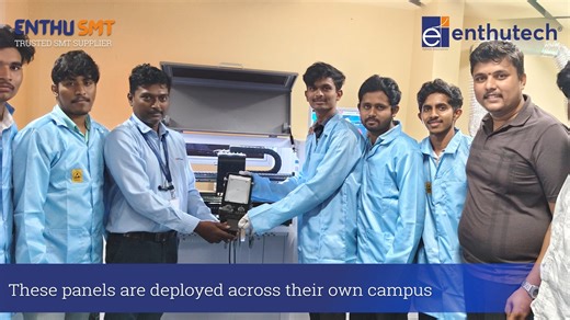 SMT Machine Supplier on Instagram: "We’re happy to share the successful Electronics Manufacturing Lab setup and training completion of the SMTMATE Pick & Place Machine at Alva's Engineering and Technology, Mangalore. During this program, we provided hands-on SMT training focused on assembling Street Light LED Panels — covering the complete process from component placement to soldering and inspection. What makes this project special 👇 🔹 The institution is manufacturing street light LED panels i