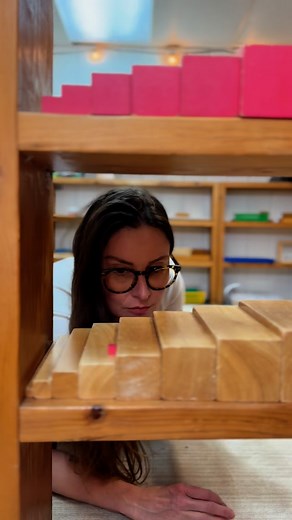 The elusive smallest pink tower cube. 💕✨ Do you have back ups in your classroom?! #IForgotThatYouExisted #MontessoriPinkTower #Montessori #MontessoriHumor #taylorswift #teacherhumor #montessoriteacher | Tiny Cabin Montessori