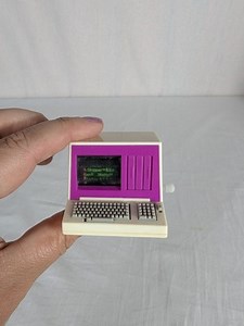 Barbie Pink Wind Up Desktop Computer WORKS Vintage 80s/90s Skipper Ken Mattel | eBay