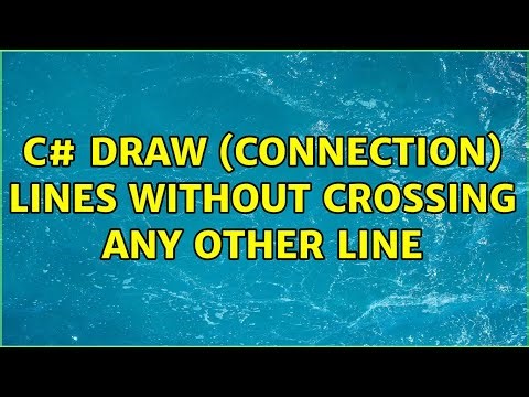 c# draw (connection) lines without crossing any other line (2 Solutions!!)