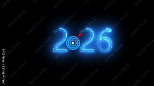 Businessman launching startup rocket icon toward 2026 target, representing business growth, innovation, future strategy, goal achievement, and success planning in digital transformation.4k video