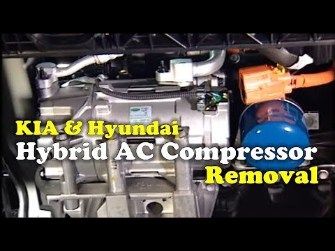 Hybrid A/C Compressor Removal Guide on Optima & Sonata Hybrid