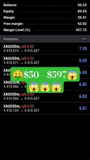 $50 to $597 in Seconds | Simple MT5 Trick That Works Every Time!