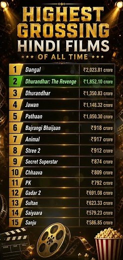 🎬 Highest Grossing Hindi Films of All Time 💥 | Top 15 Biggest Hindi Blockbusters! 🇮🇳
